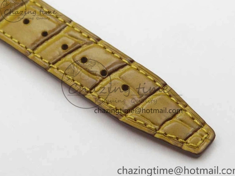 MIROTIME 0127 Durable Portofino 37mm SS V7F 1:1 Best Edition White Dial on Light Brown Leather Strap A 7092